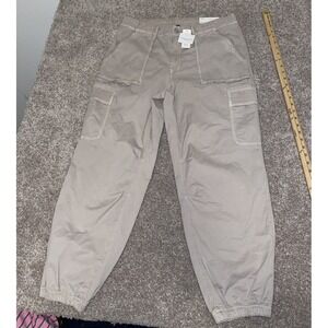 American Eagle Stretch Baggy Jogger Standard Tallie Haute 14 Khaki Read‎ (34x28)